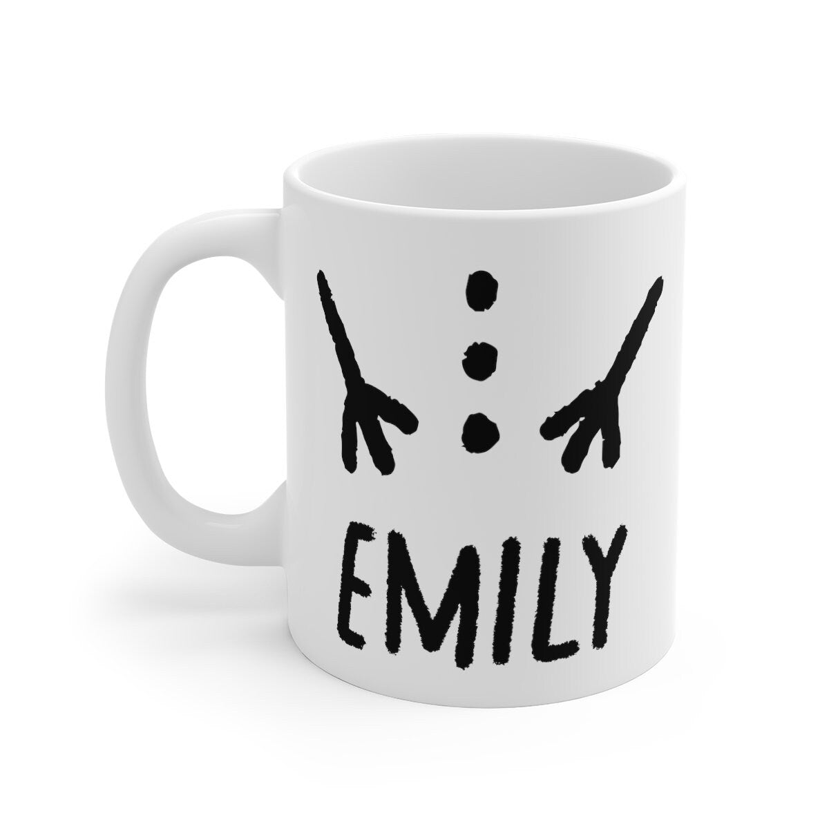 Snowman Mugs with Customized Face & Name | Stackable Marshmallow Snowman Coffee Cups for Personalized Christmas Gifts
