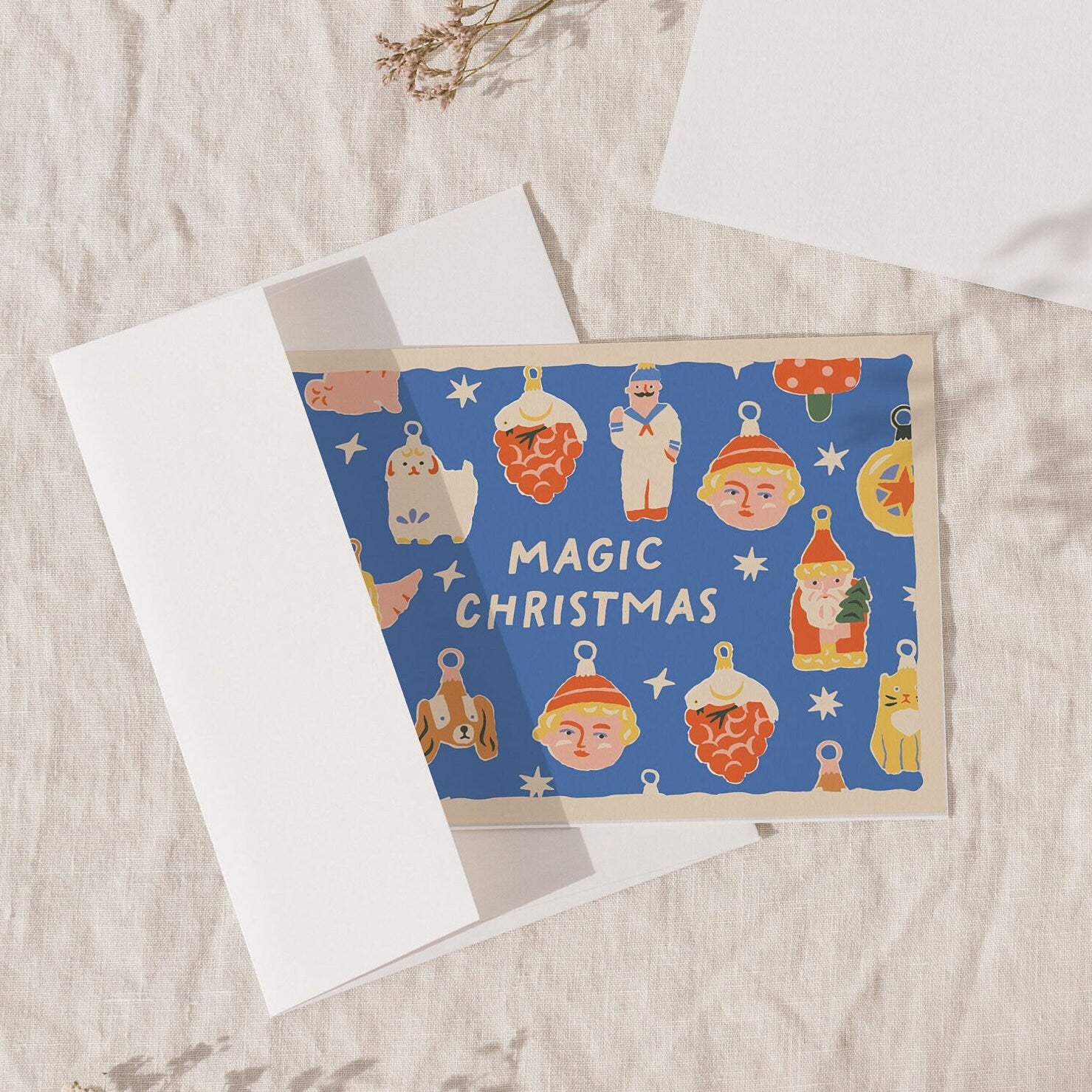 Magic Christmas Greeting Cards With Envelopes | Premium Vintage Holiday Card Pack, Set Of 5, 10, 25, 50