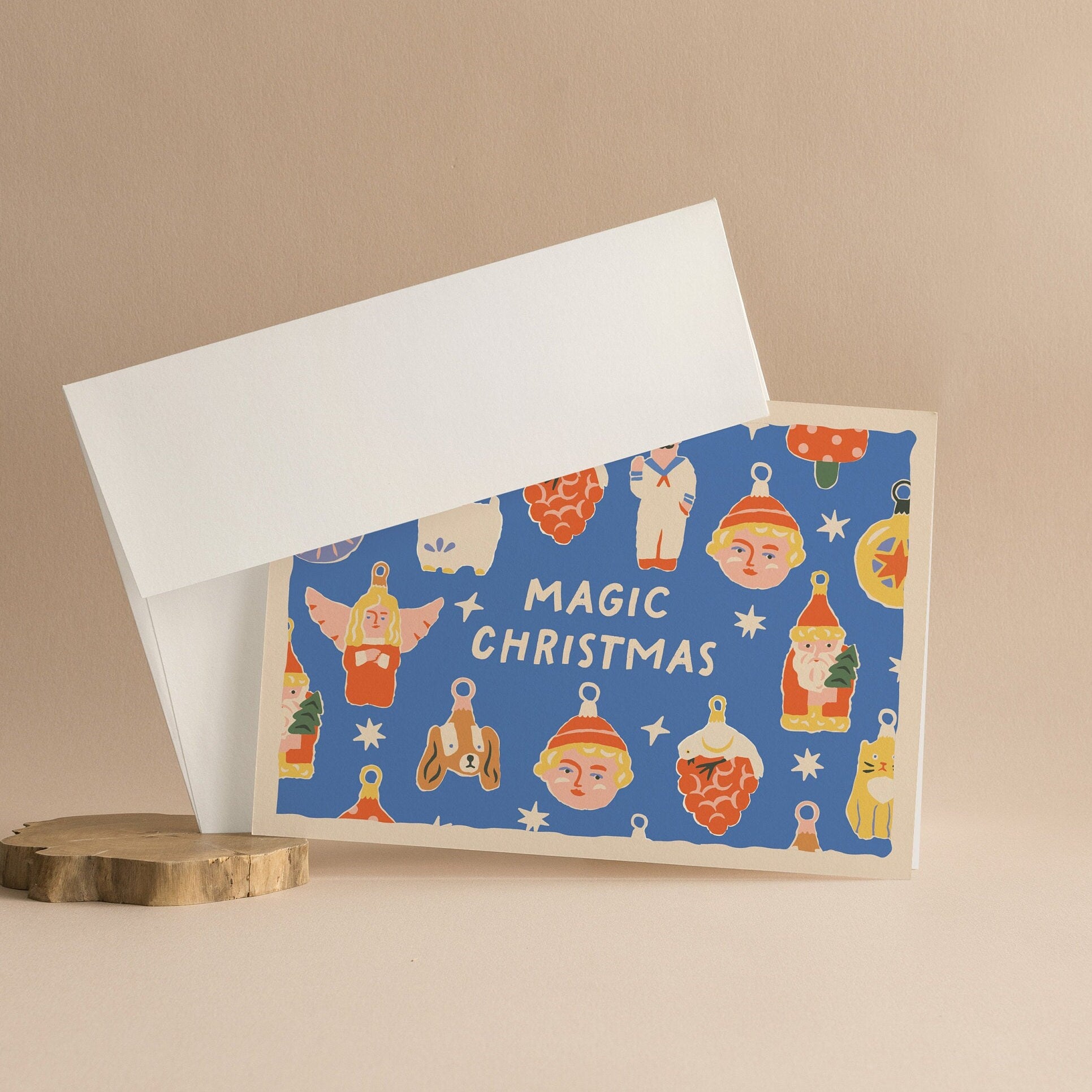 Magic Christmas Greeting Cards With Envelopes | Premium Vintage Holiday Card Pack, Set Of 5, 10, 25, 50