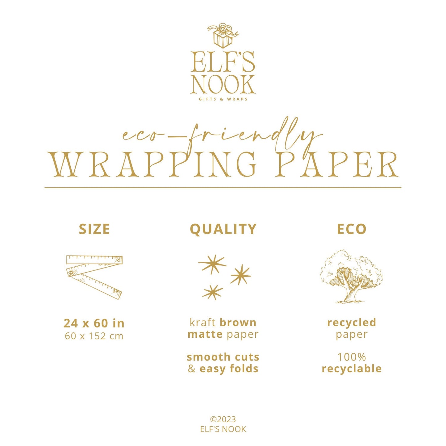 Matt Red Kraft Wrapping Paper, Sustainable Eco Friendly Kraft
